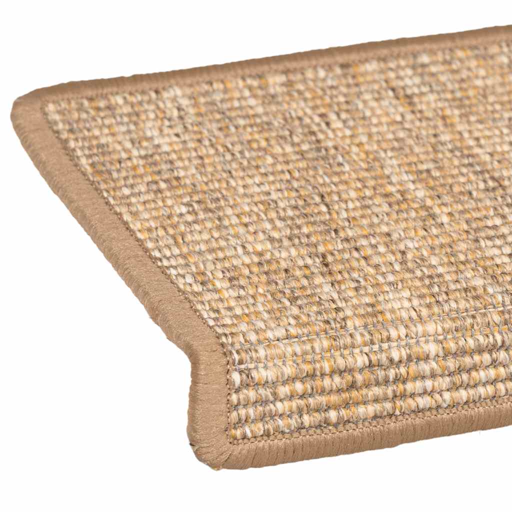 Stufenmatten 15 Stk. 65x21x4 cm Dunkelbeige Rechteckiger Rand