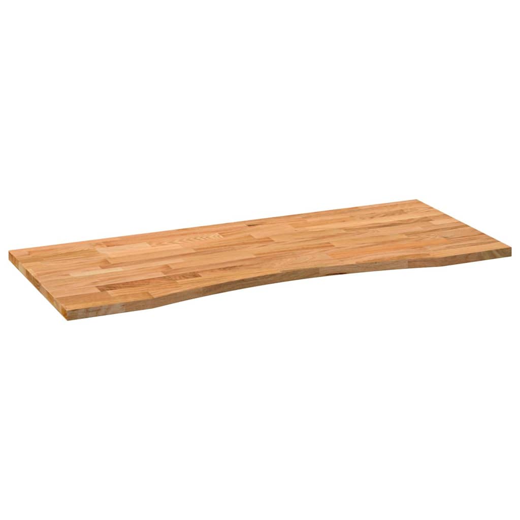 Schreibtischplatte Unbehandelt 80x50x2,5 cm Massivholz Eiche