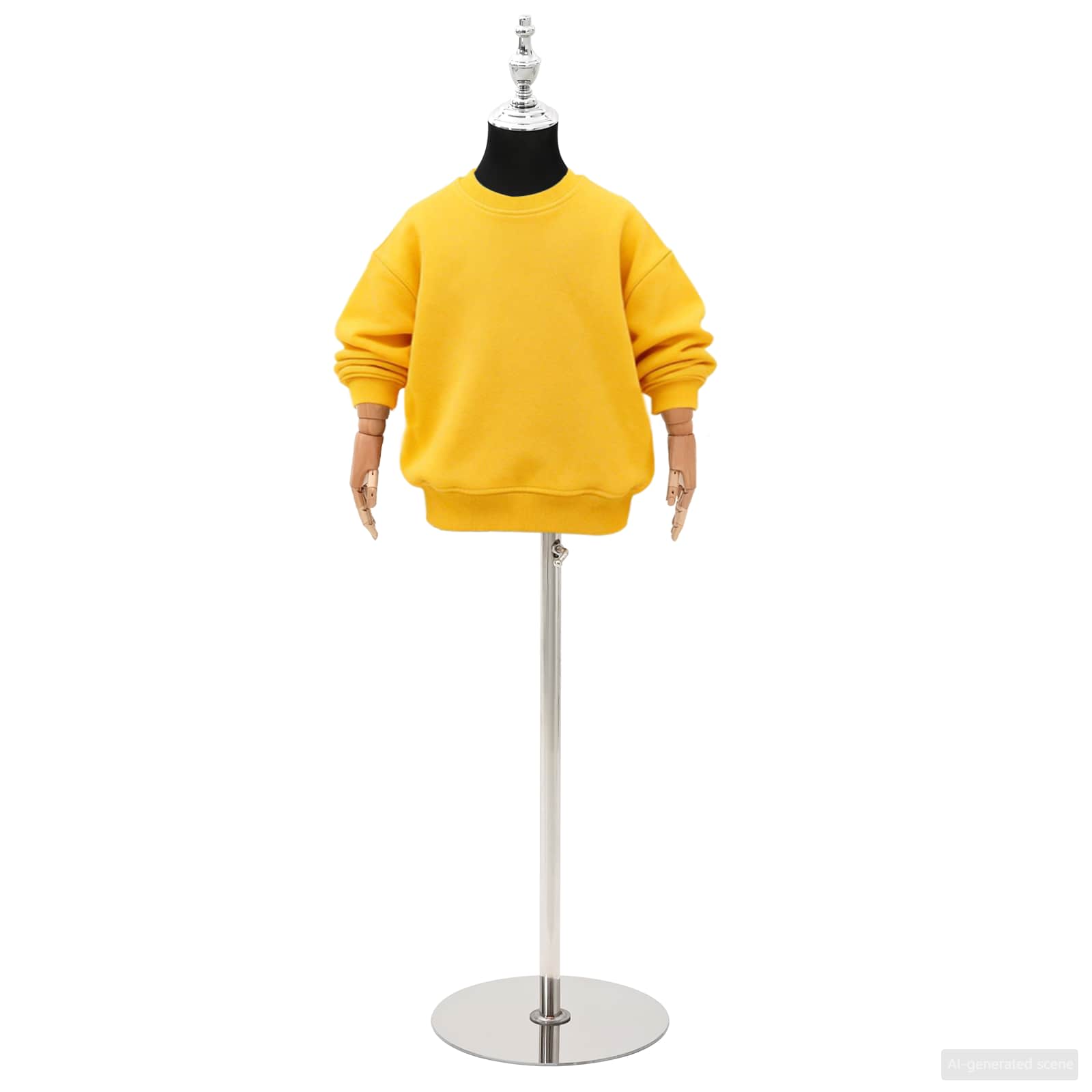 Verstellbares 120-150 cm Mannequin mit Basis Unisex PP Weiß