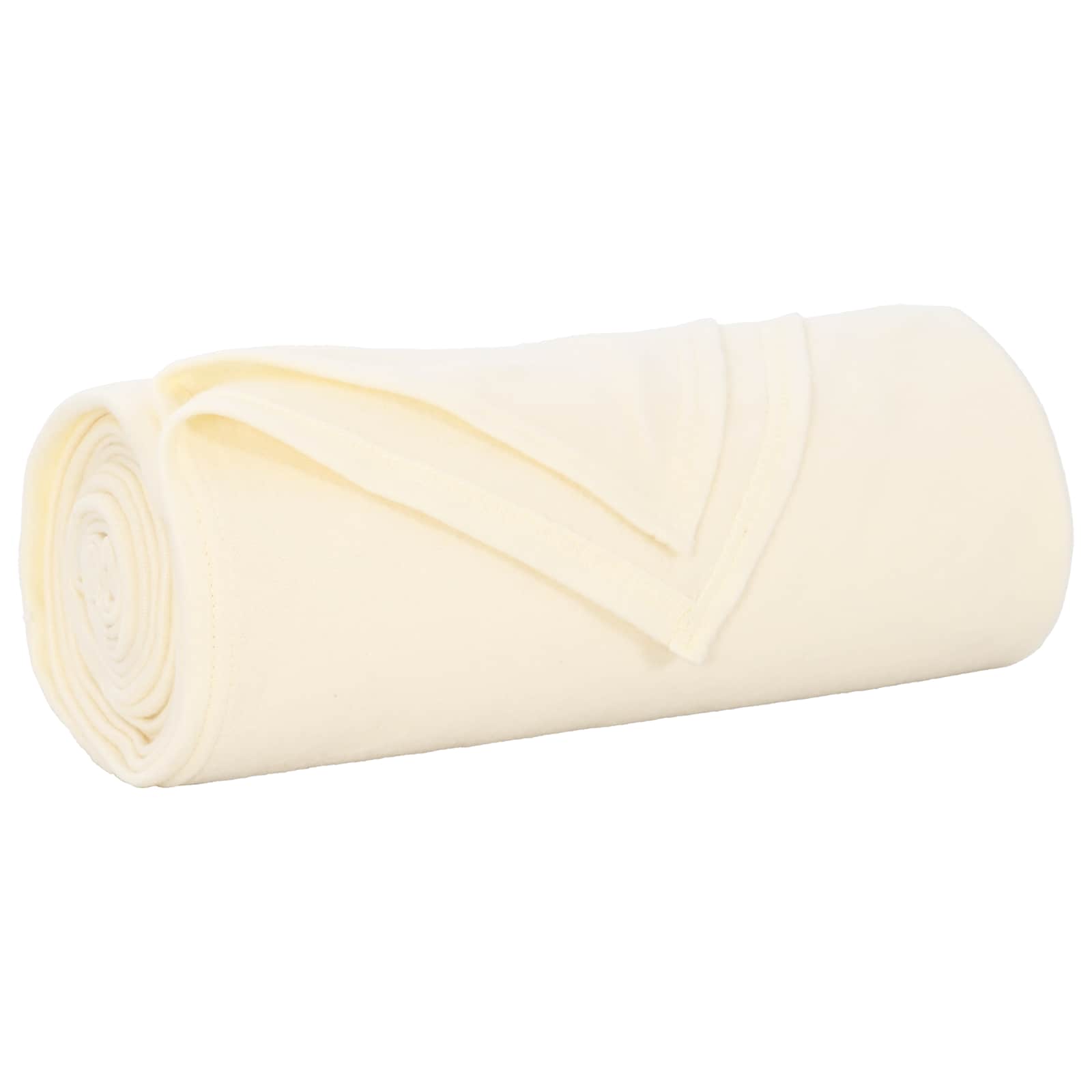Überwurfdecke Beige 170 x 130 cm Fleece