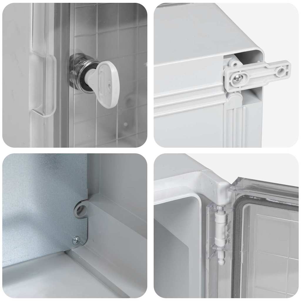 Steuerungsschrank Grau 25 x 13 x 24 cm ABS Kunststoff