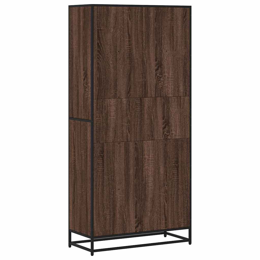 Bücherregal Schwarz 60x35x139 cm Holzwerkstoff