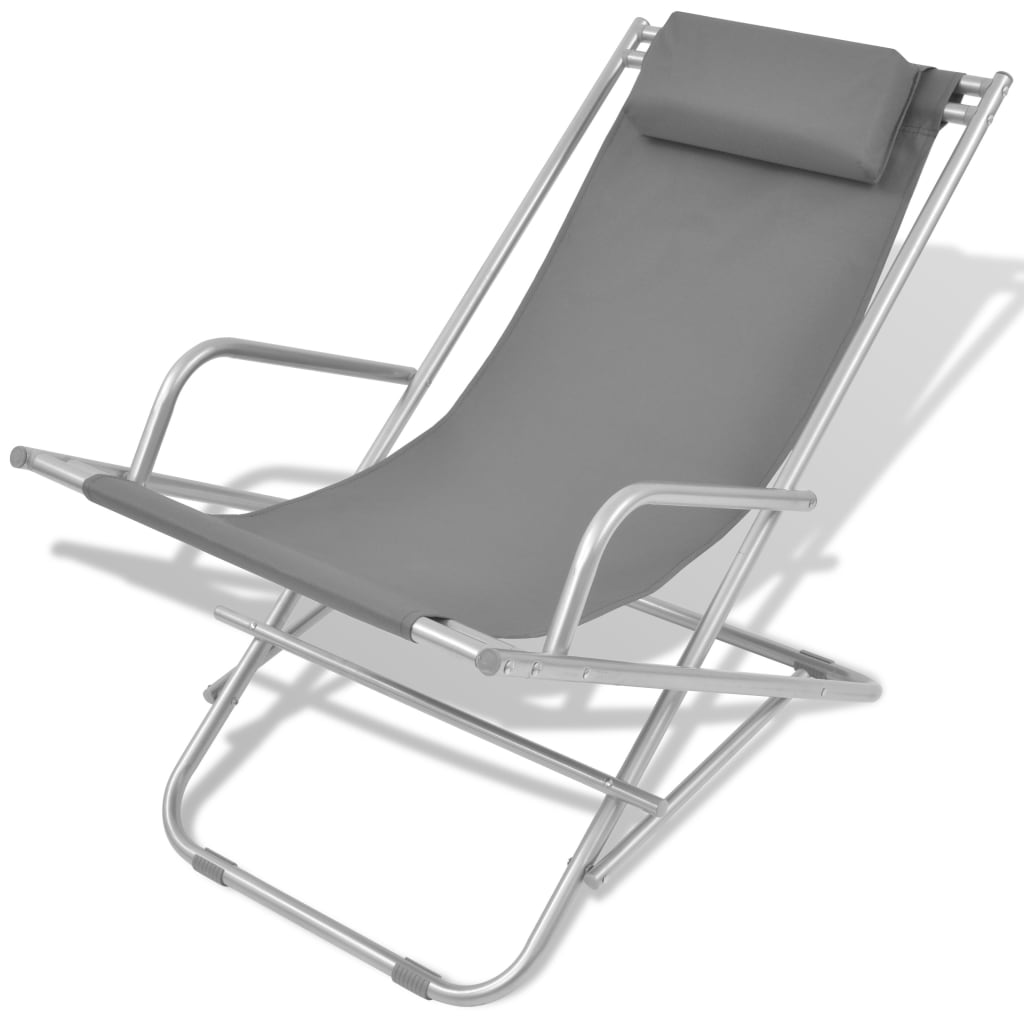 Schaukelstühle 2 Stk. Stahl Grün
