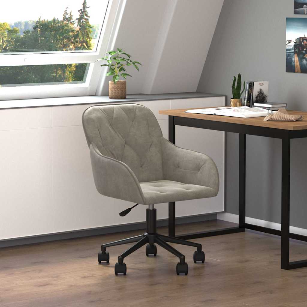 Bürostuhl Drehbar Dunkelgrün Samt