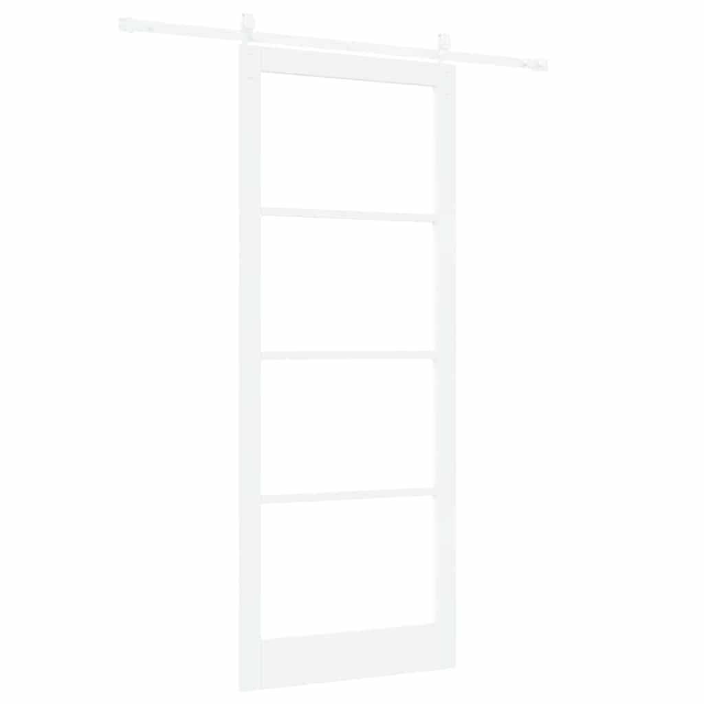 Schiebetür Natur 61 x 198,5 cm Massivholz Kiefer und Glas