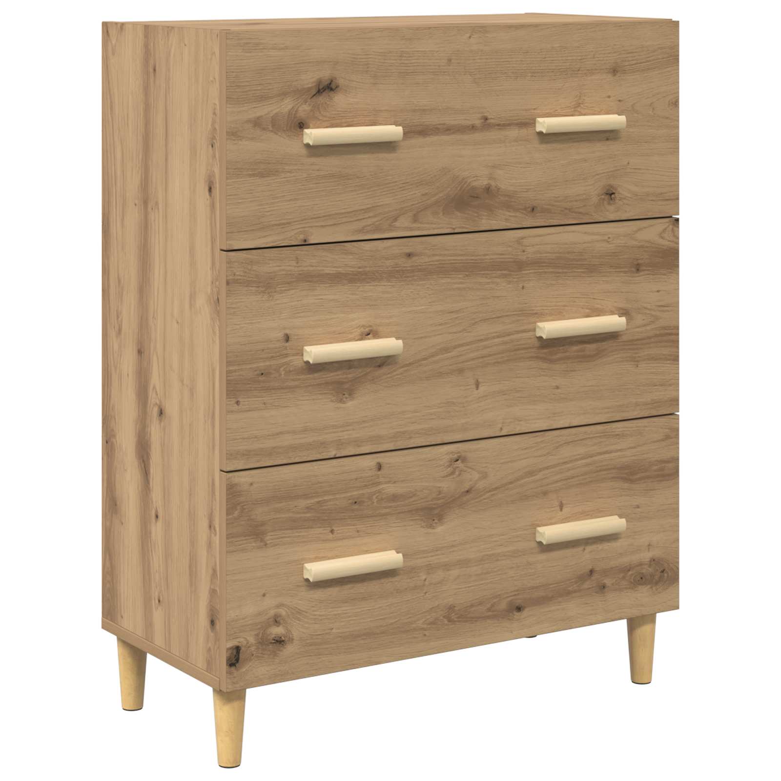 Highboard Altholz 69,5 x 32,5 x 180 cm Holzwerkstoff