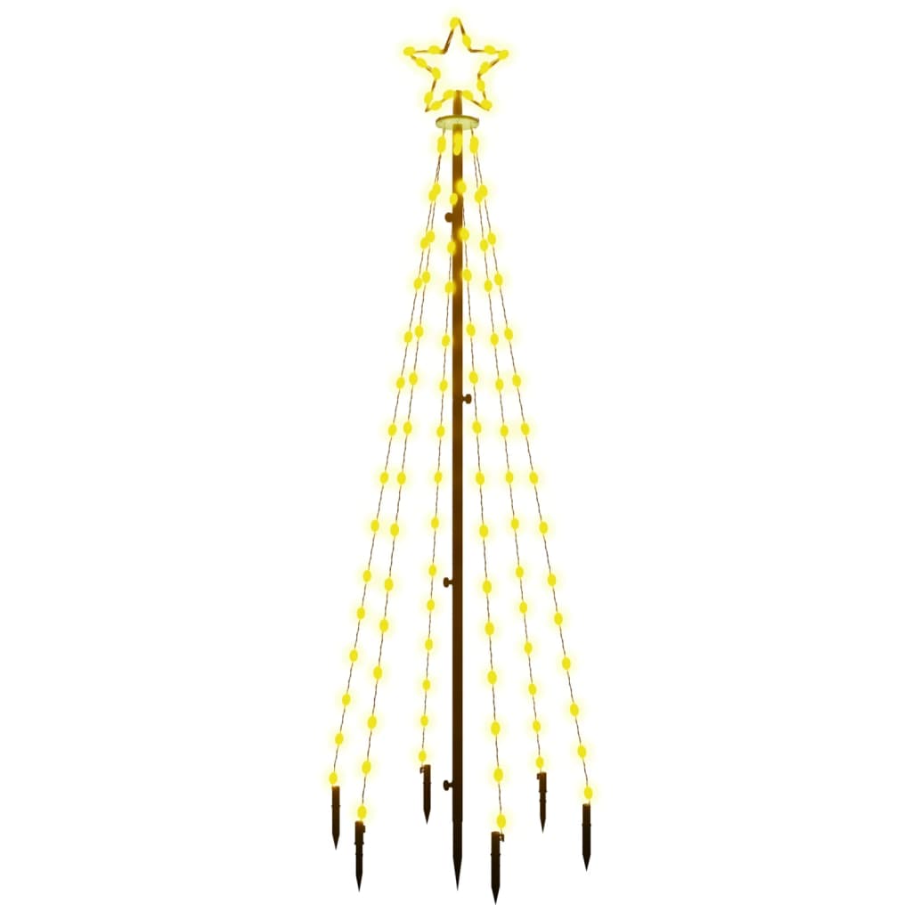 LED-Weihnachtsbaum mit Erdnägeln Mehrfarbig 310 LEDs 300 cm