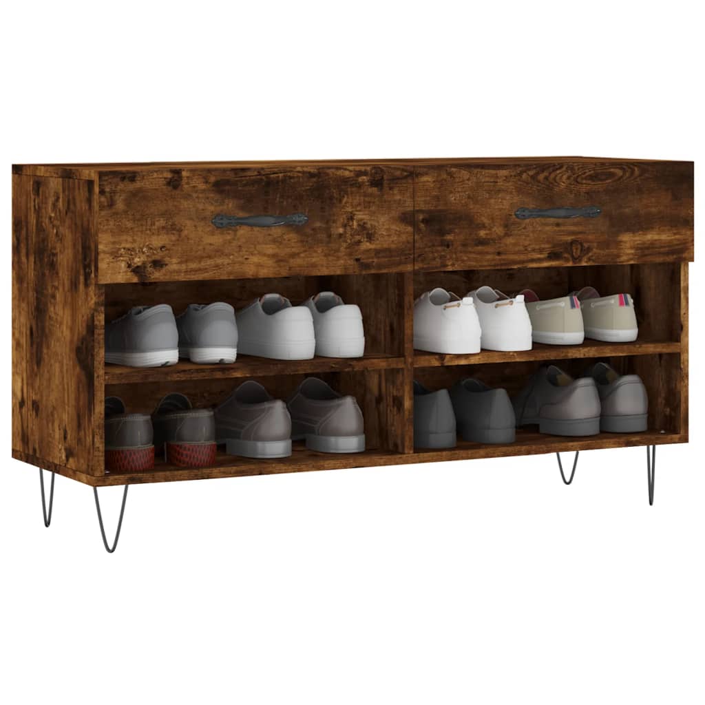 Schuhbank Weiß 102x35x55 cm Holzwerkstoff