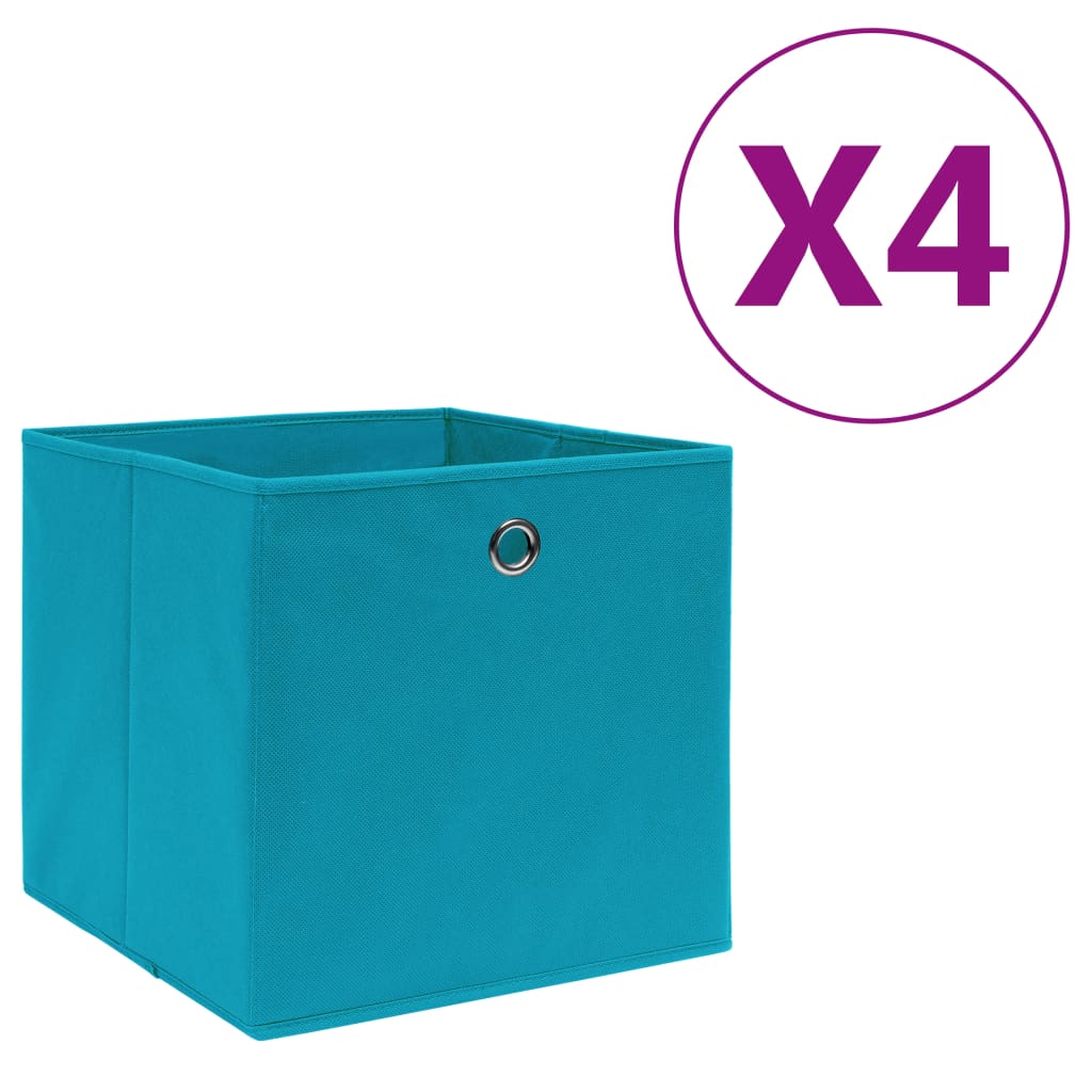 Aufbewahrungsboxen mit Deckeln 10 Stk. 28x28x28 cm Schwarz