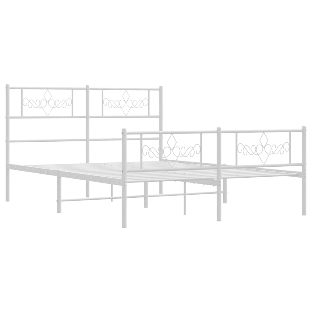 Bettgestell mit Kopfteil Metall Schwarz 100x190 cm