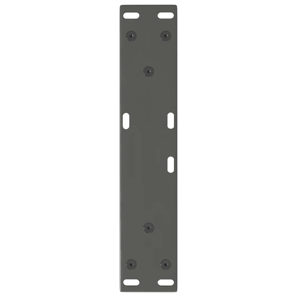 Couchtischbeine V-Form 2 Stück Schwarz 30x(30-31,3) cm Stahl