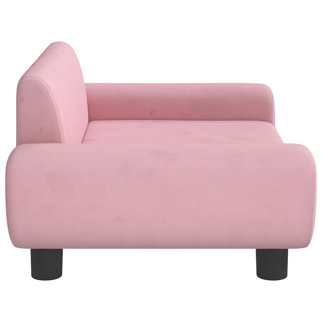 Hundebett Blau 100x54x33 cm Samt