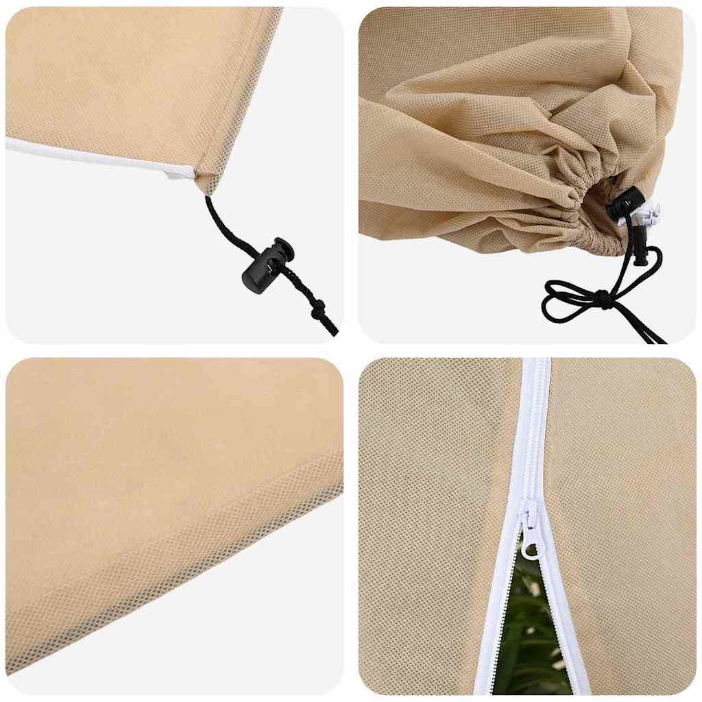Wintervlies mit Reißverschluss 4 Stk. 70 g/m² 1x1,55 m