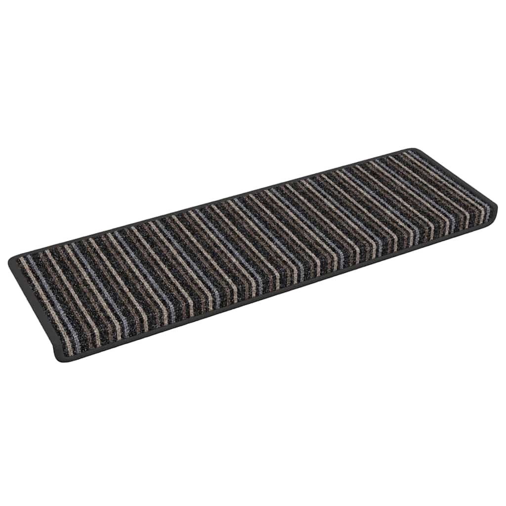 Selbstklebende Treppenschoner 15 pcs Anthrazit 65 x 21 x 4 cm
