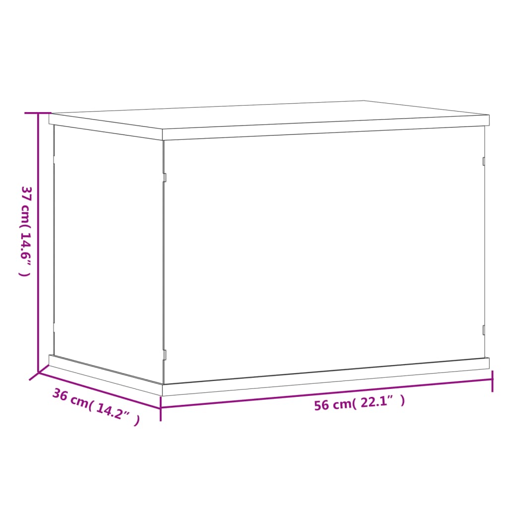 Vitrine Transparent 17x12x25 cm Acryl