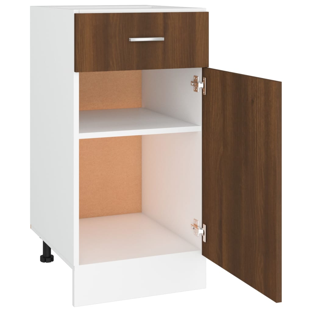 Unterschrank Lyon Weiß 60x46x81,5 cm Holzwerkstoff