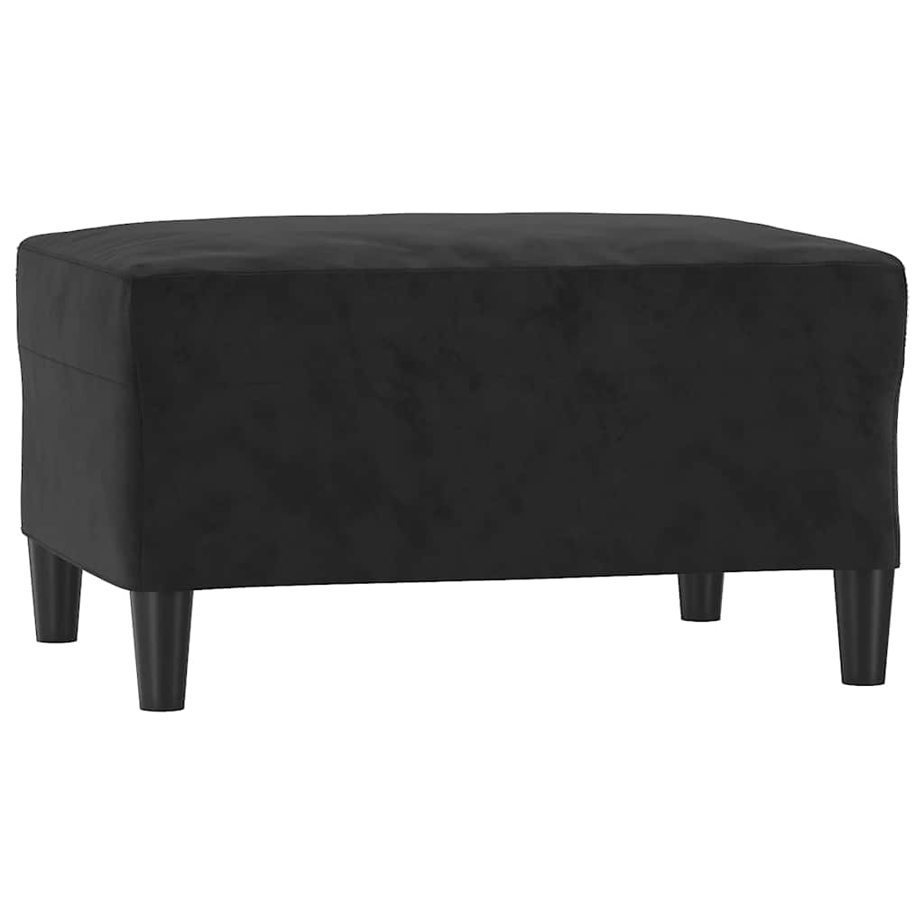 Fußhocker Hellgrau 60x50x41 cm Samt