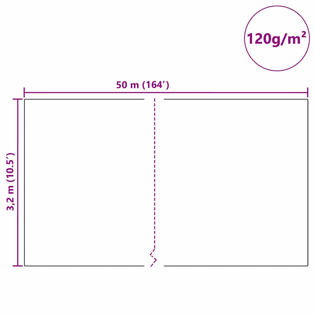 Wintervlies 2 Rollen 70 g/m² 10x1,6 m