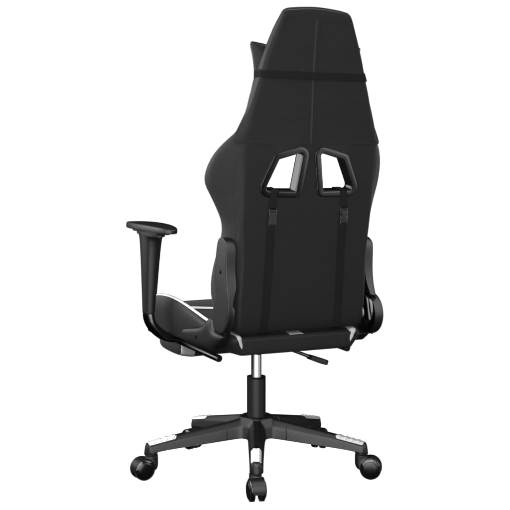 Gaming-Stuhl mit Massagefunktion Schwarz und Grün Kunstleder