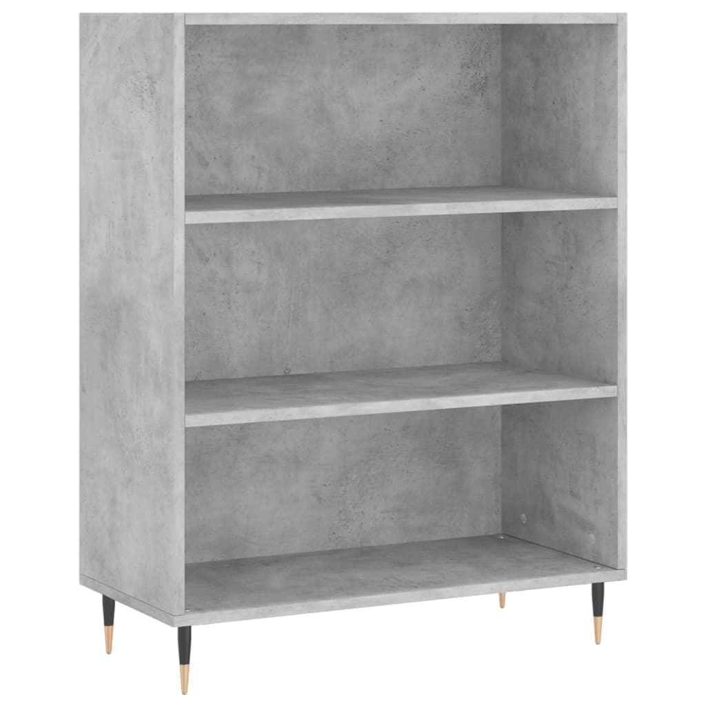 Bücherregal Hochglanz-Weiß 69,5x32,5x90 cm Holzwerkstoff