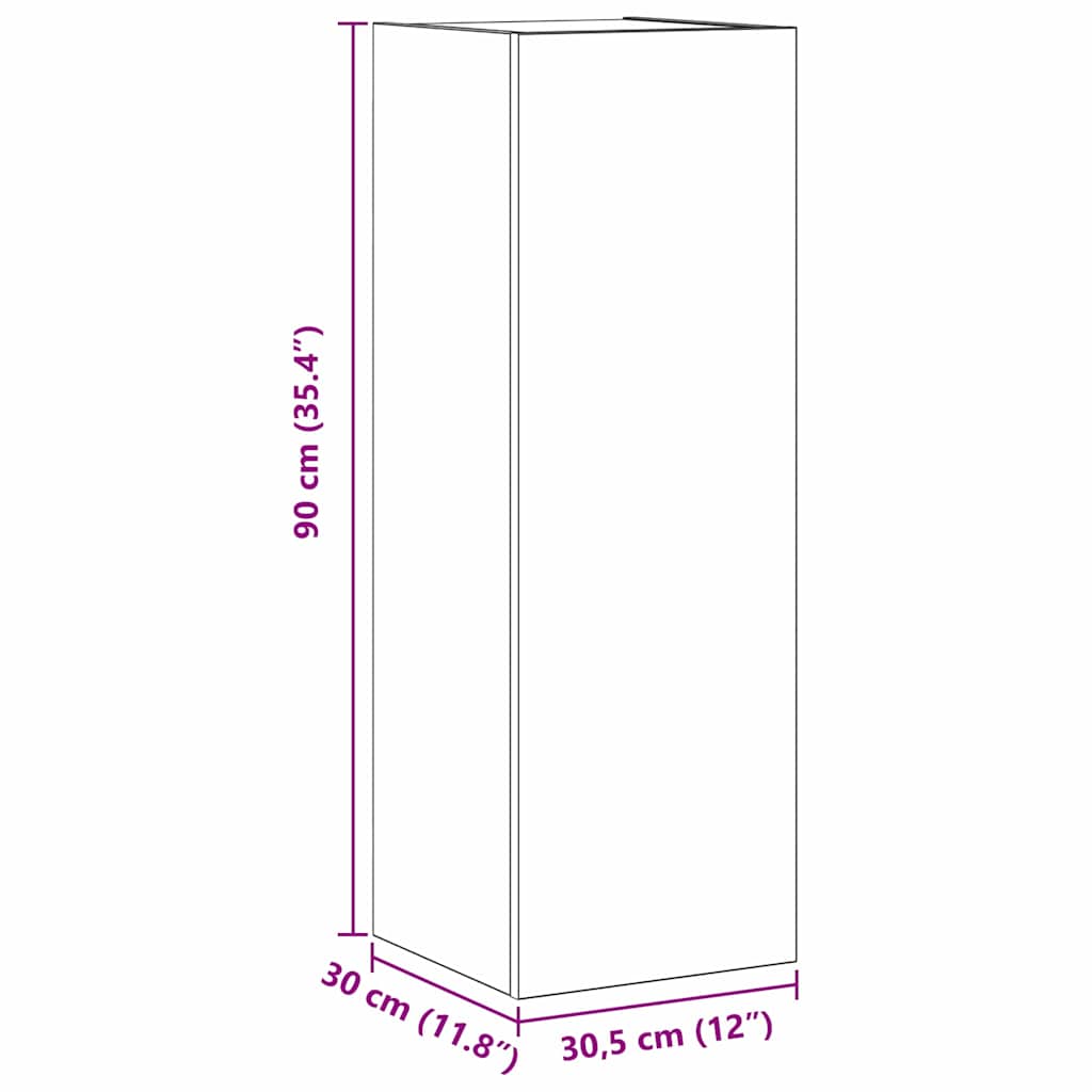 4-tlg. TV-Schrank-Set Weiß Holzwerkstoff