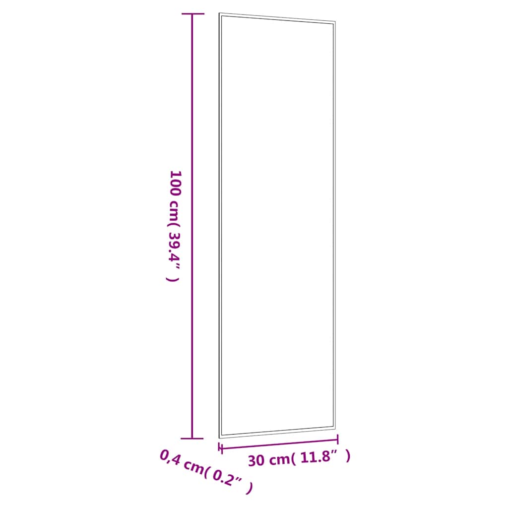 Wandspiegel 40 x 40 cm Quadratisch Glas