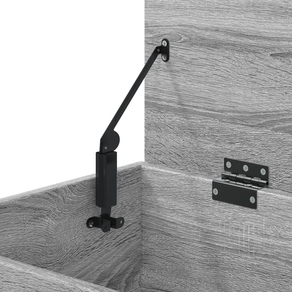 Aufbewahrungstruhe Weiß 84x42x46 cm Holzwerkstoff