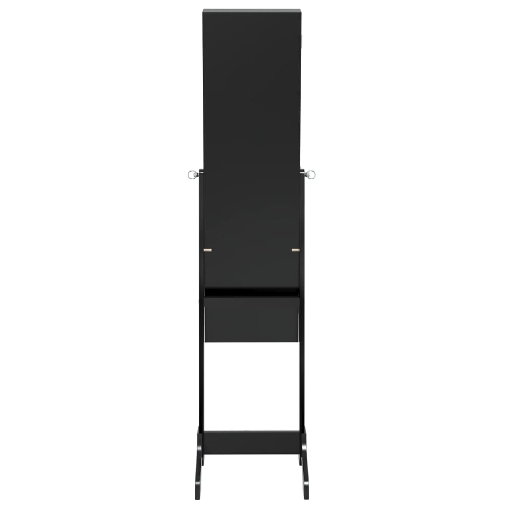 Standspiegel mit LED Weiß 34x37x146 cm