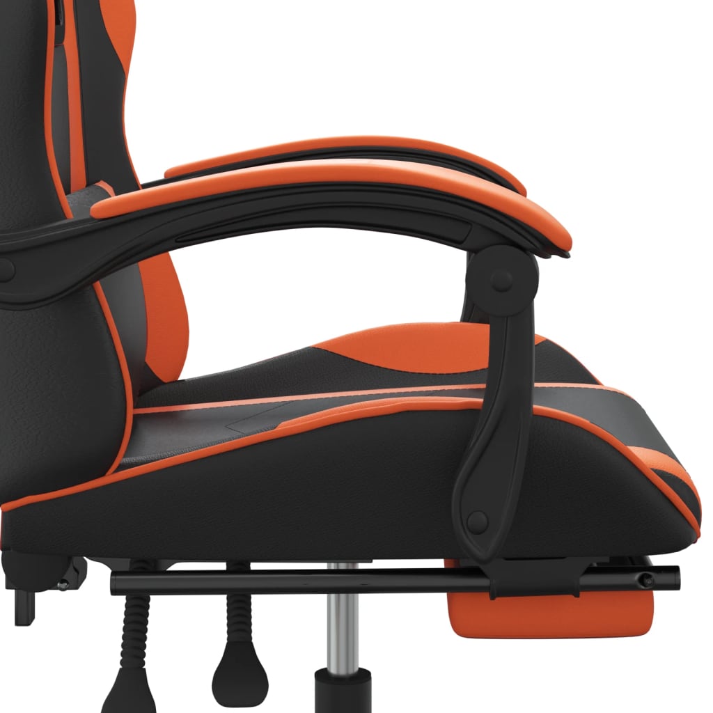Gaming-Stuhl Schwarz und Golden Kunstleder
