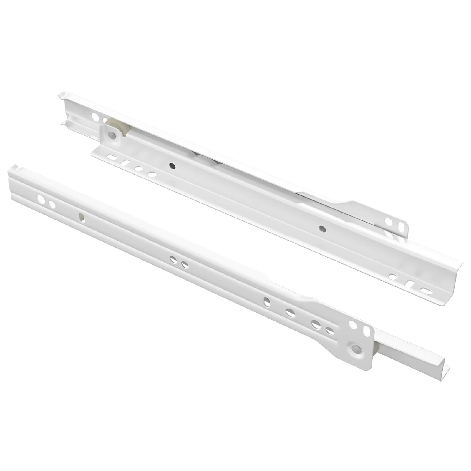Schubladenschiene 2 pcs Weiß 250 mm Stahl