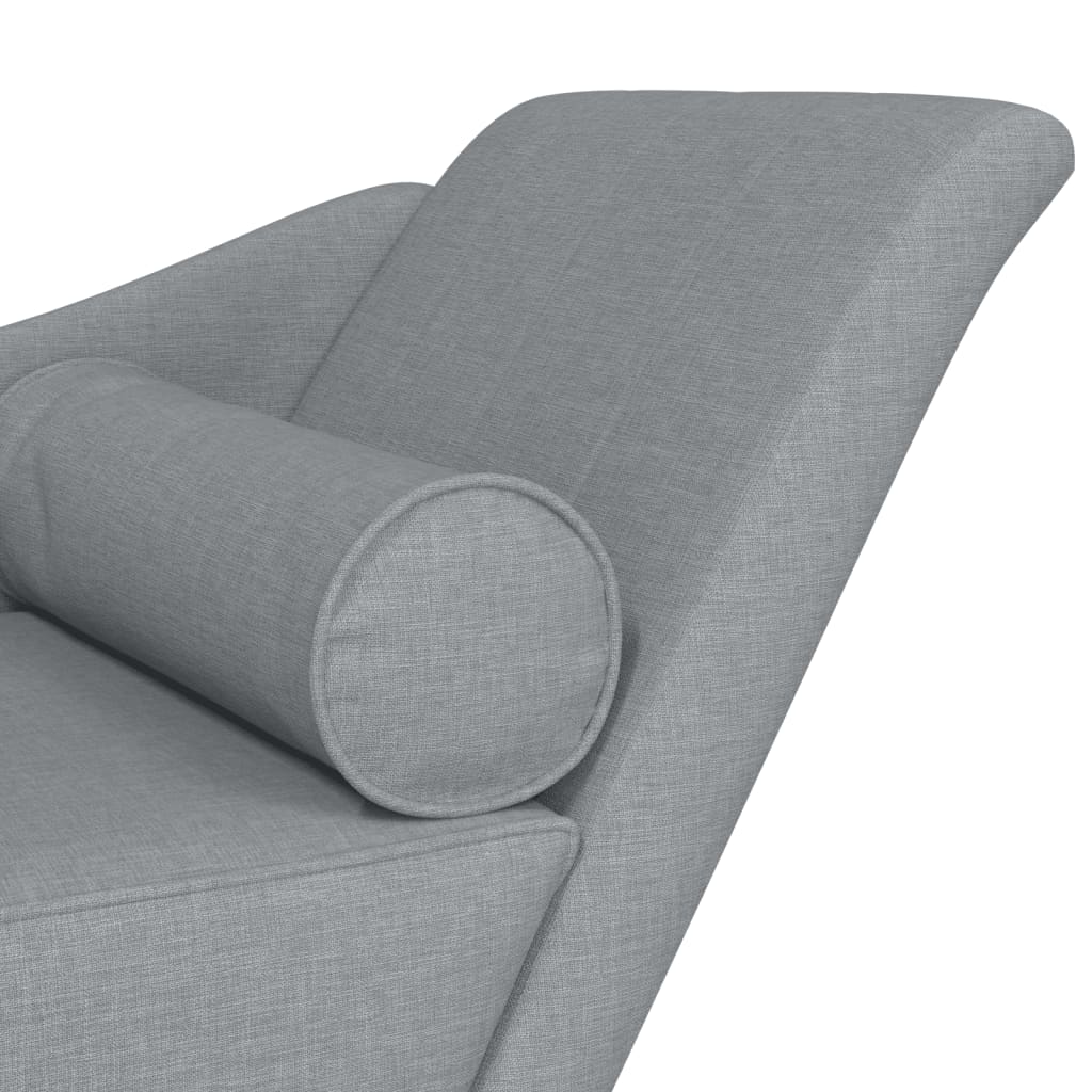 Chaiselongue mit Kissen Weinrot Stoff