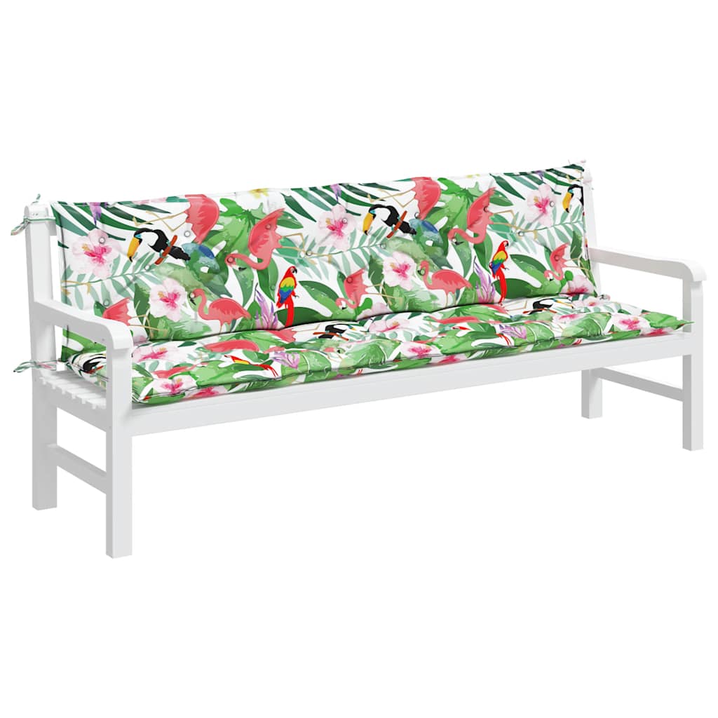 Gartenbank-Auflage Anthrazit 100x(50+50)x7 cm Oxford-Gewebe