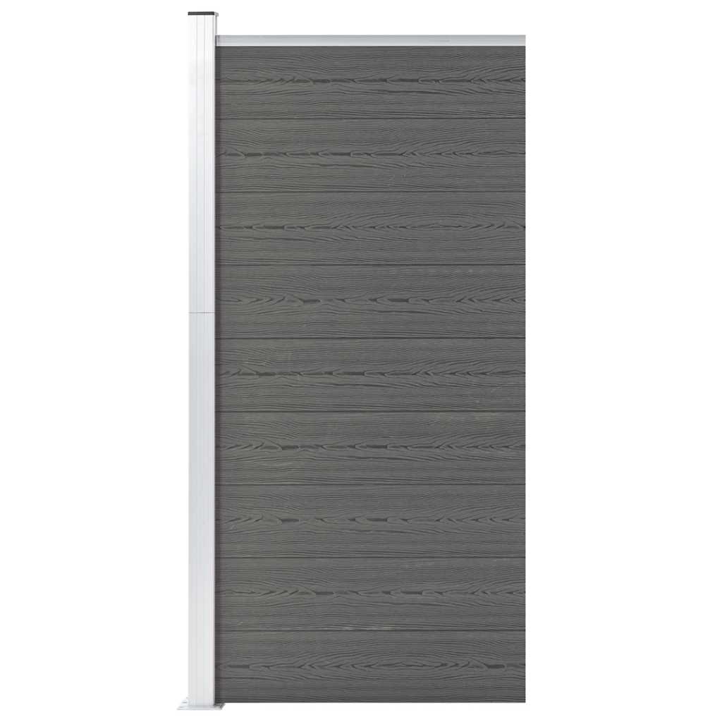 Zaunelement WPC 95x186 cm Braun