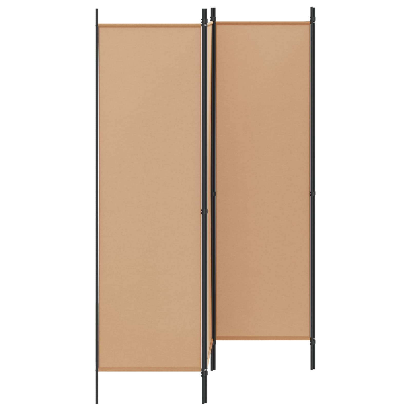 Raumteiler Beige 150 x 180 cm Stoff