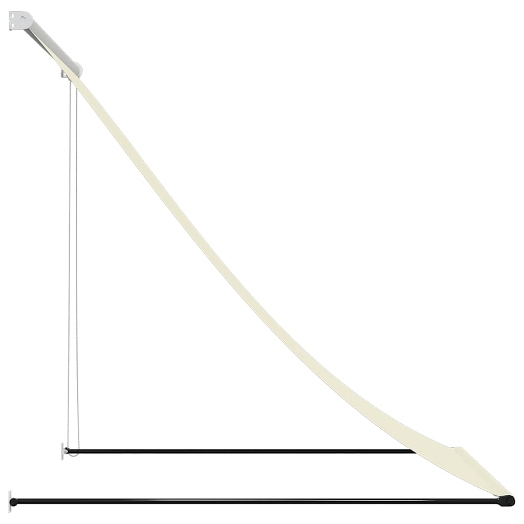 Markise Einziehbar Anthrazit 100x150 cm Stoff und Stahl
