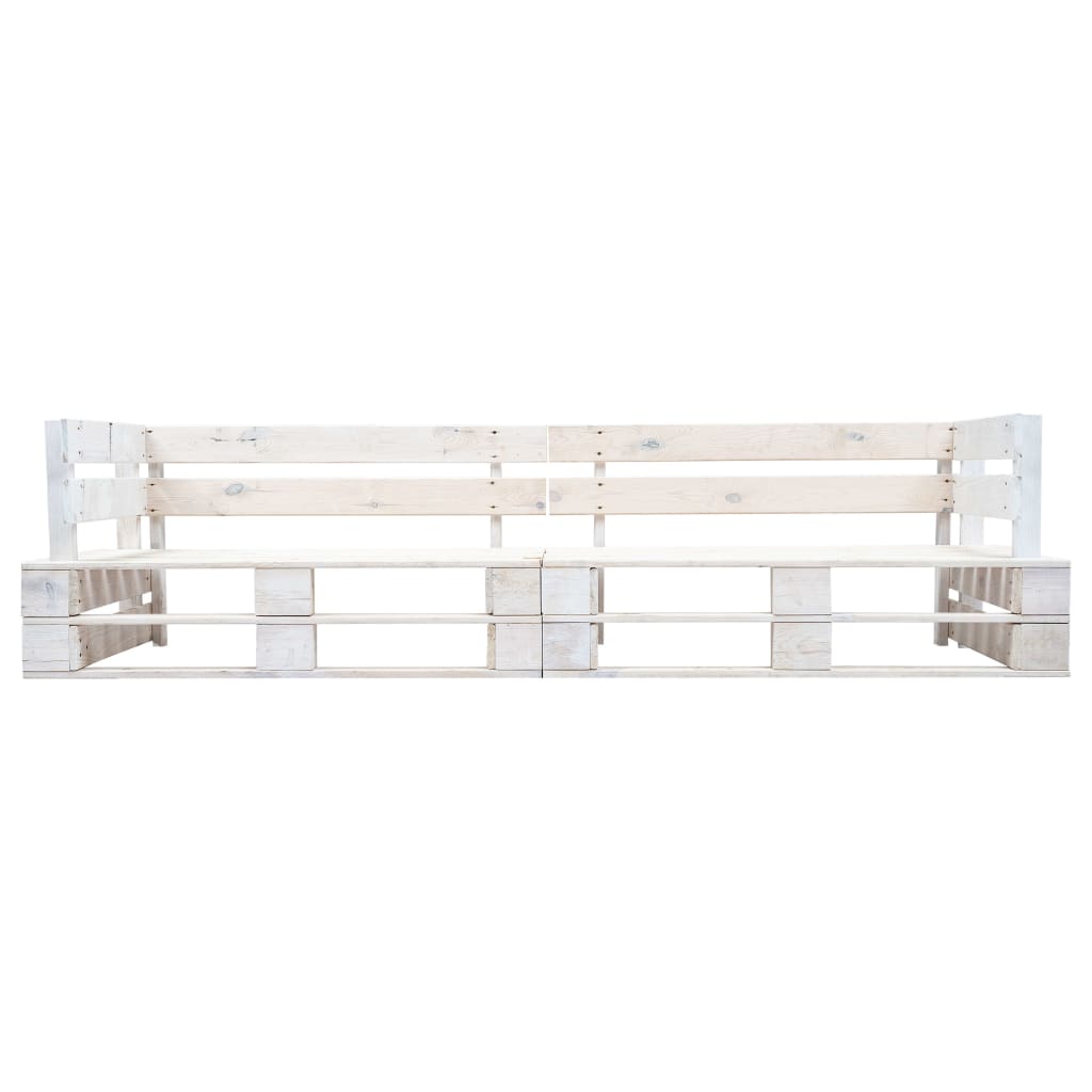 Garten-Palettensofa 2-Sitzer Natur Holz