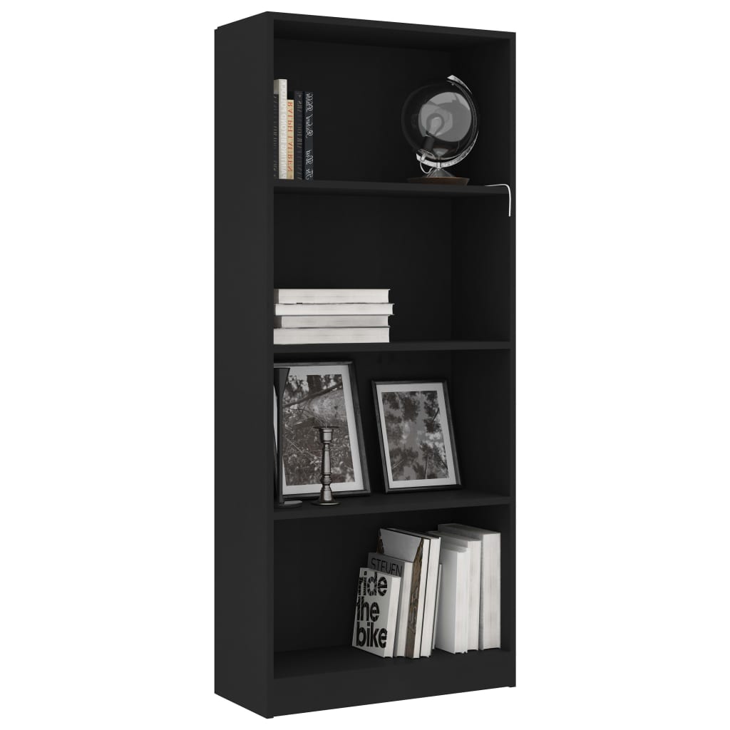 Bücherregal 3 Fächer Weiß 40x24x109 cm Holzwerkstoff
