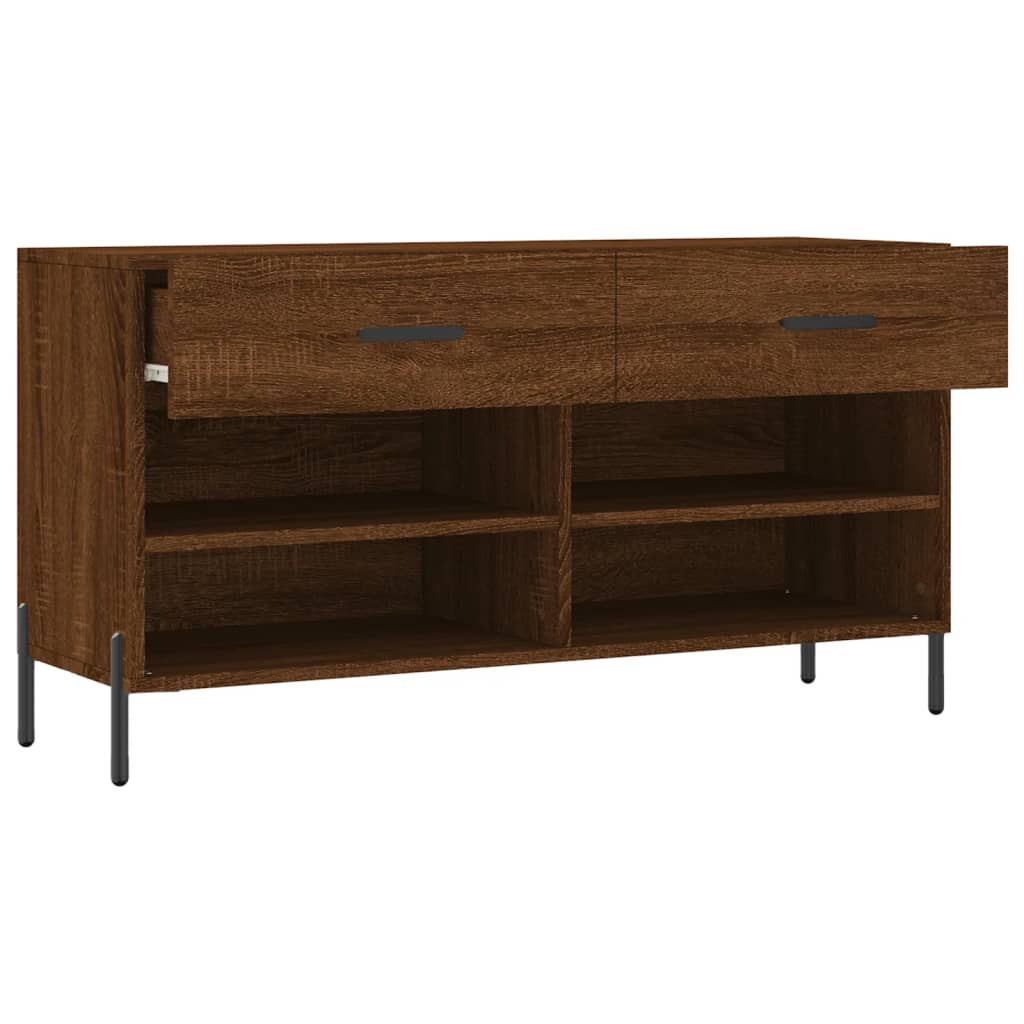 Schuhbank Weiß 102x35x55 cm Holzwerkstoff