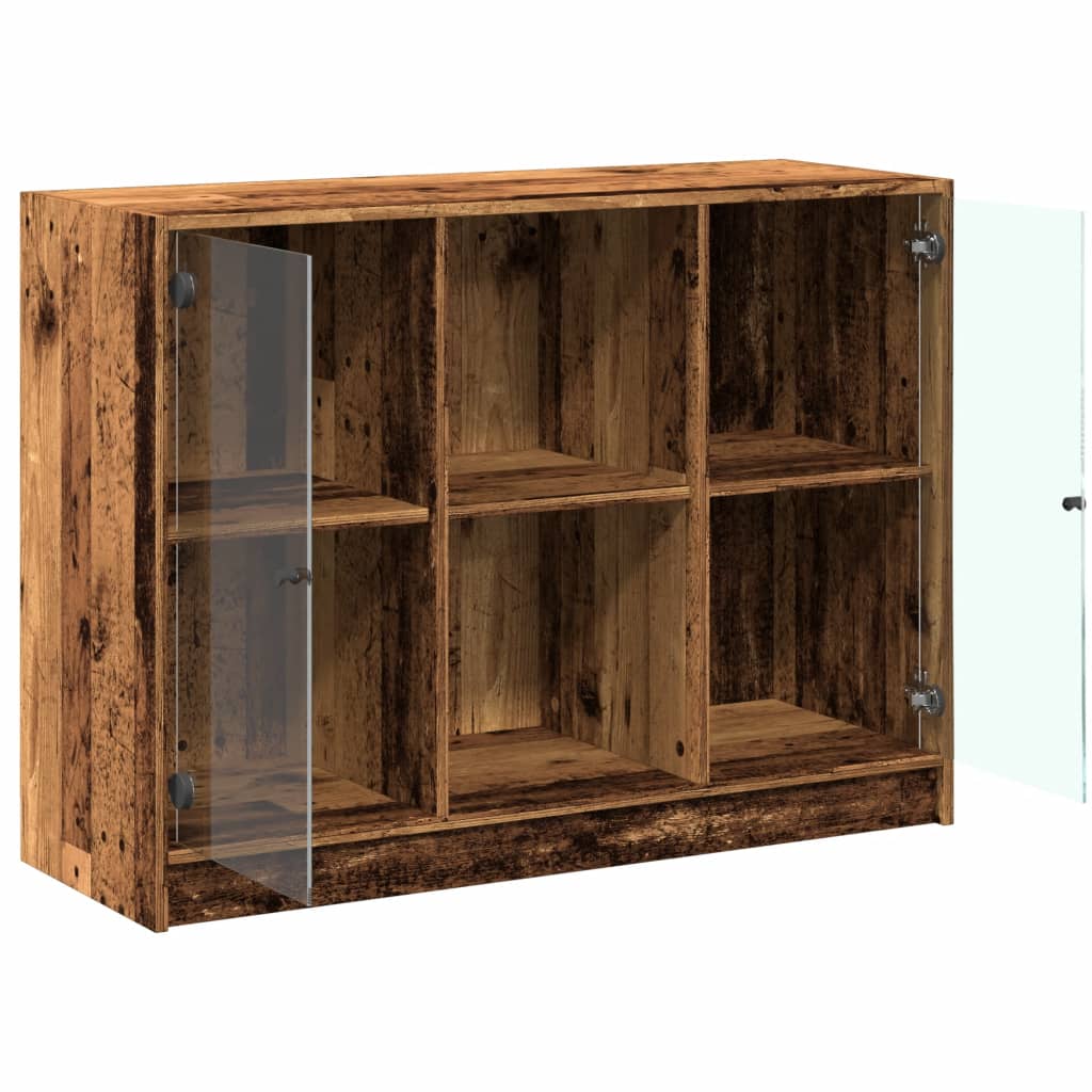 Bücherschrank mit Türen Weiß 204x37x75 cm Holzwerkstoff