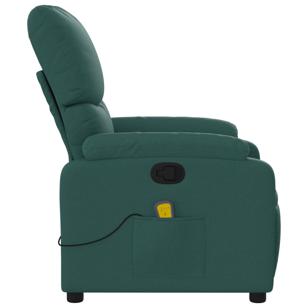 Massage-Relaxsessel, hellgrauer Stoff