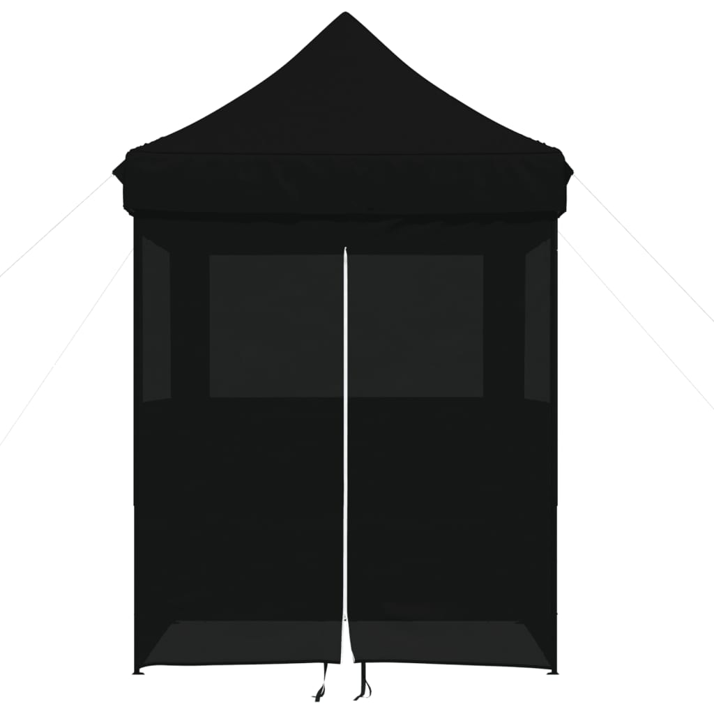 Partyzelt Faltbar Pop-Up Schwarz 200x200x306 cm