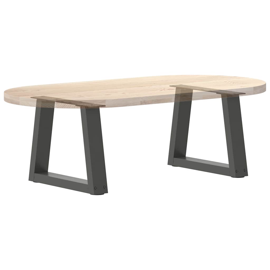 Couchtischbeine V-Form 2 Stück Schwarz 30x(30-31,3) cm Stahl