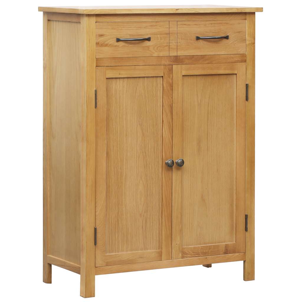 Schuhschrank 76x37x105 cm Eiche Massivholz