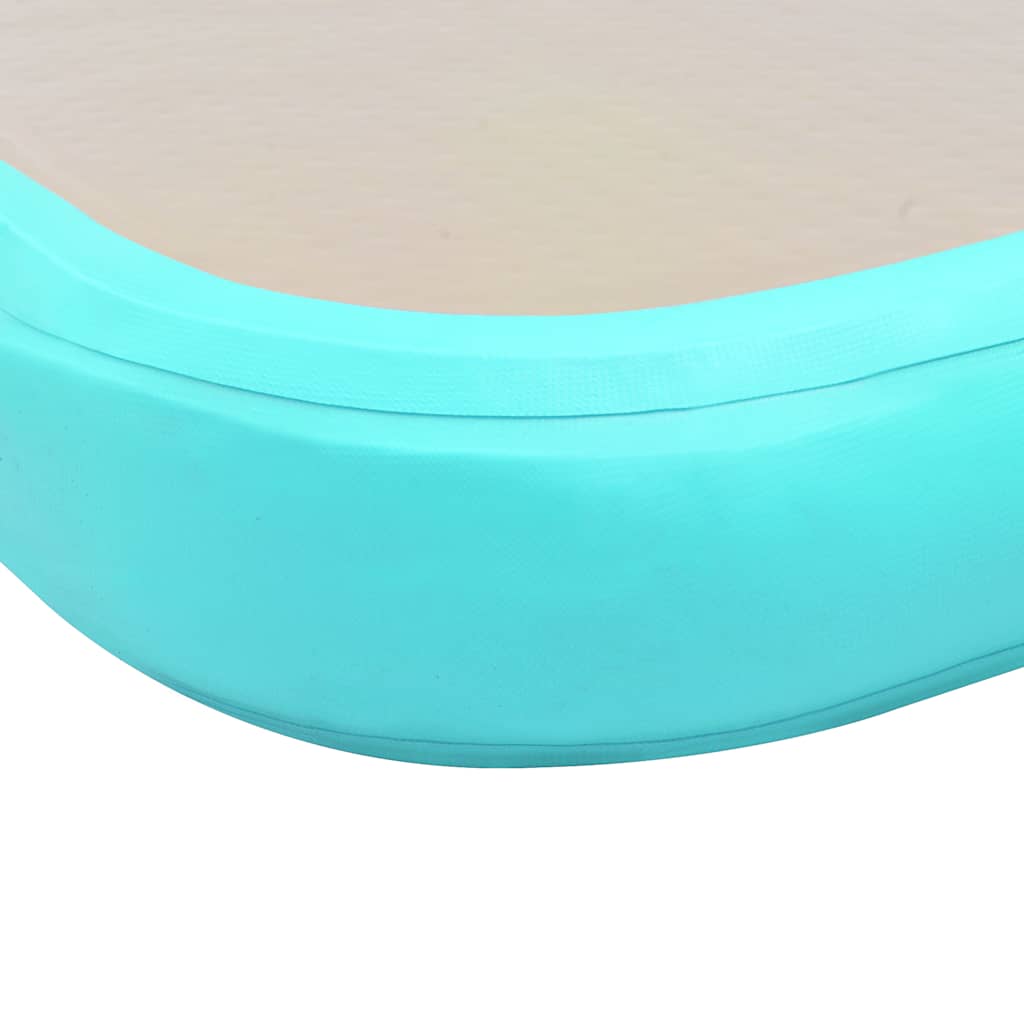Aufblasbare Gymnastikmatte mit Pumpe 300×100×10 cm PVC Rosa