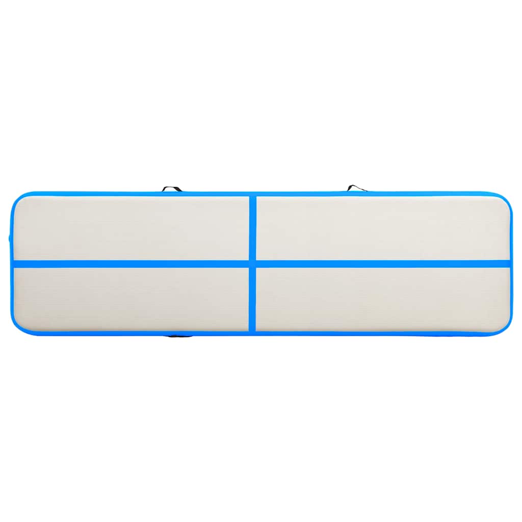 Aufblasbare Gymnastikmatte mit Pumpe 300×100×10 cm PVC Rosa