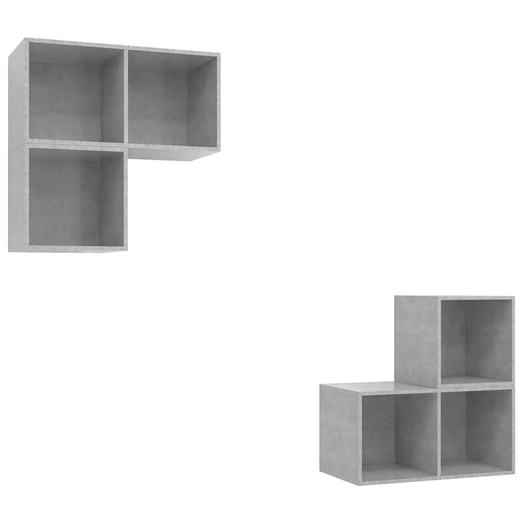 4-tlg. TV-Schrank-Set Weiß Holzwerkstoff