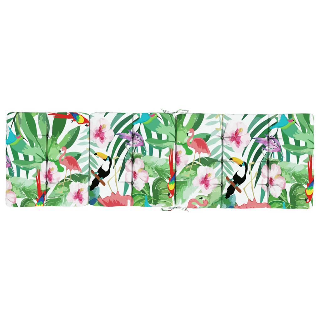 Liegestuhl-Auflagen 2 Stk. Creme Oxford-Gewebe