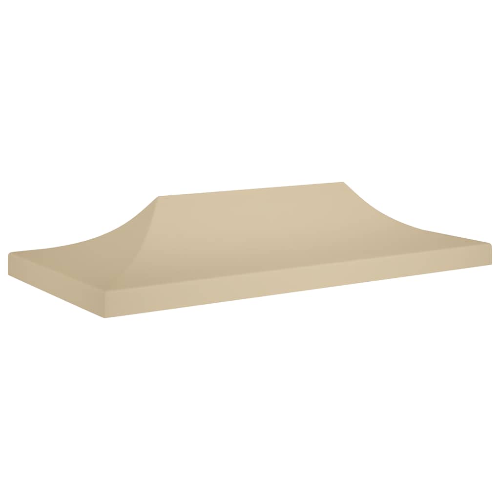 Partyzelt-Dach 3x3 m Beige 270 g/m²