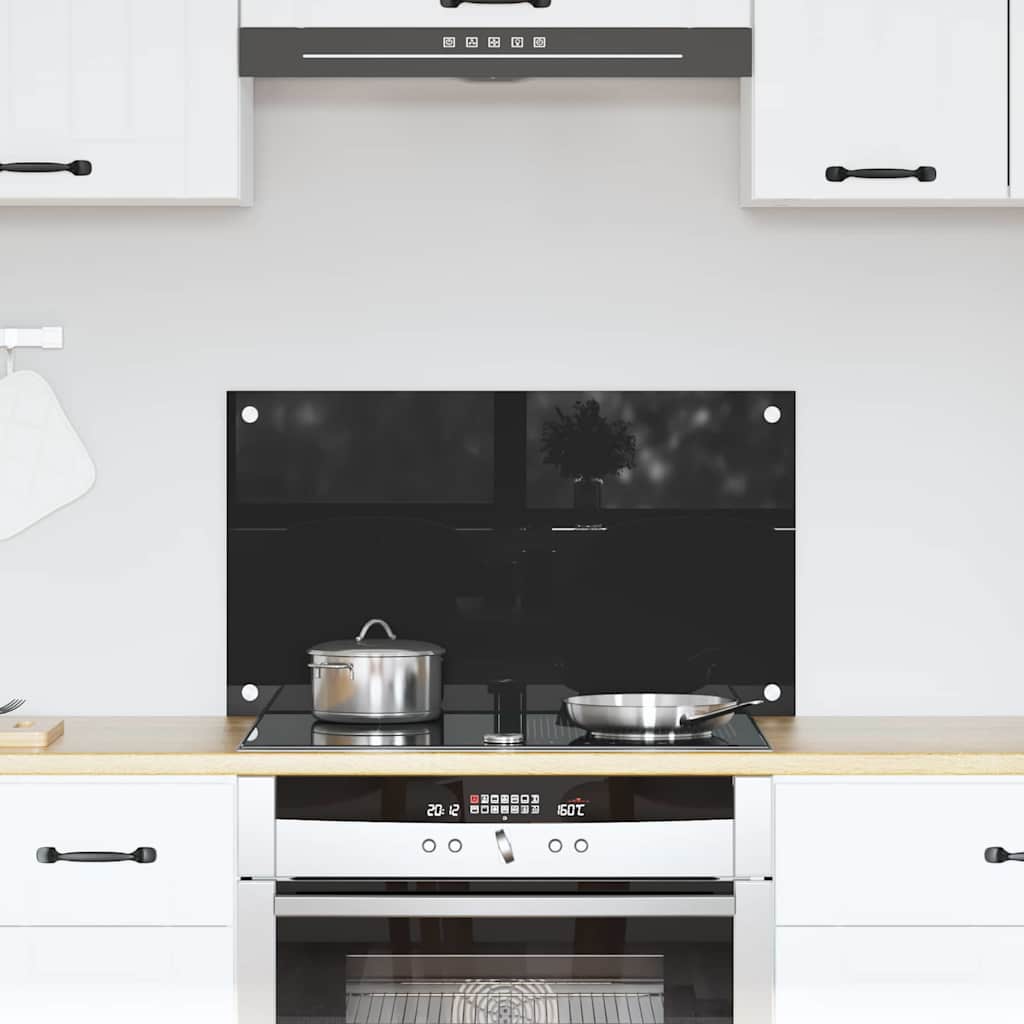Küchenrückwand 2 pcs Weiß 70 x 40 cm Gehärtetes Glas