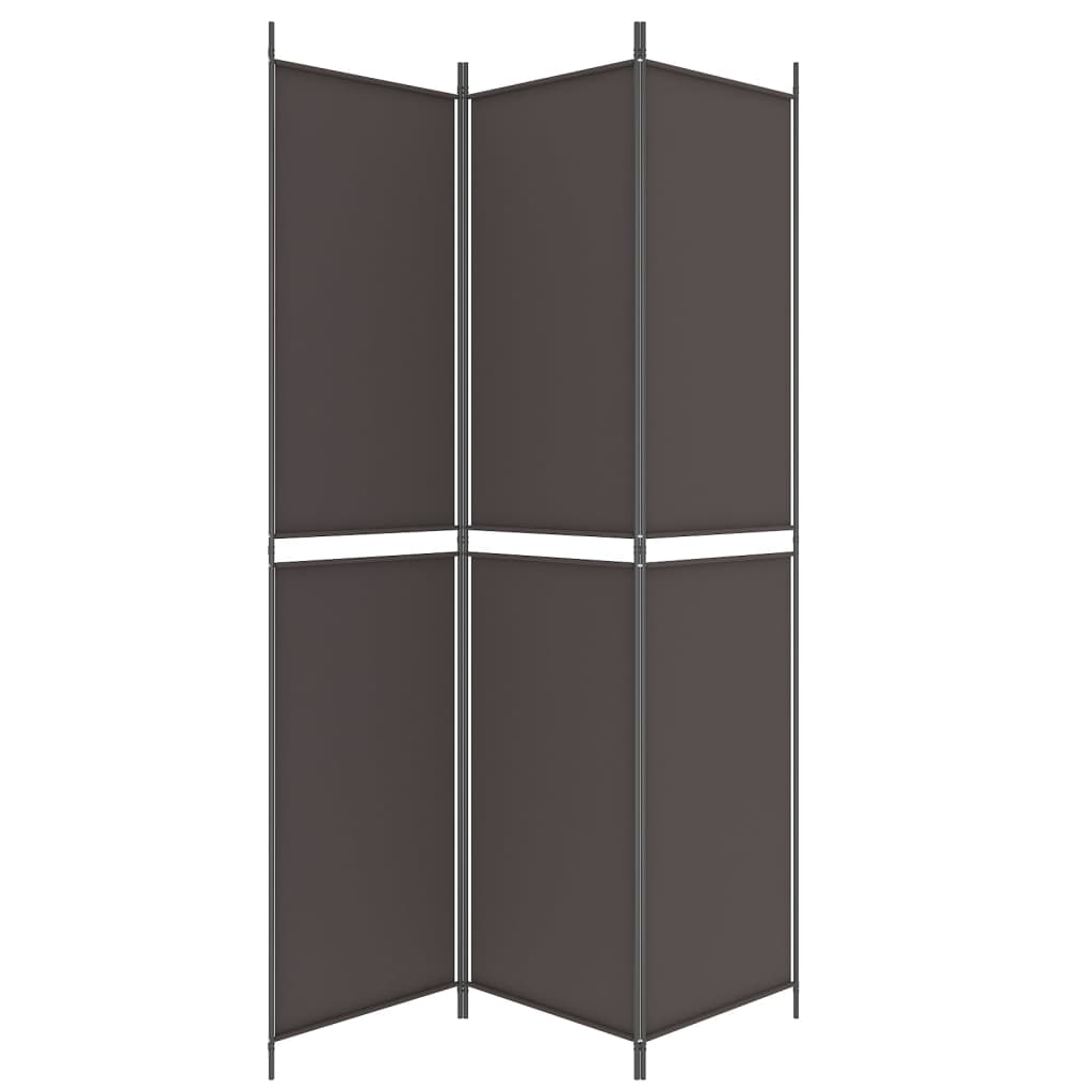 3-teiliger Raumteiler Beige 150 x 180 cm Stoff